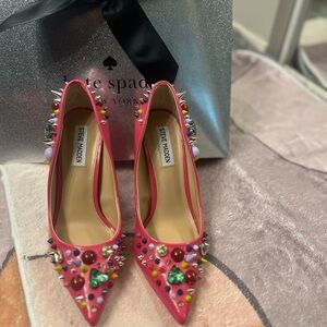 Steve Madden Pink Embellished Women's Heels